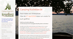 Desktop Screenshot of campingplatz-kesselberg.de